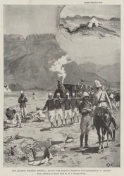 The Advance towards Dongola, laying the Railway through the Battlefield of Ferket